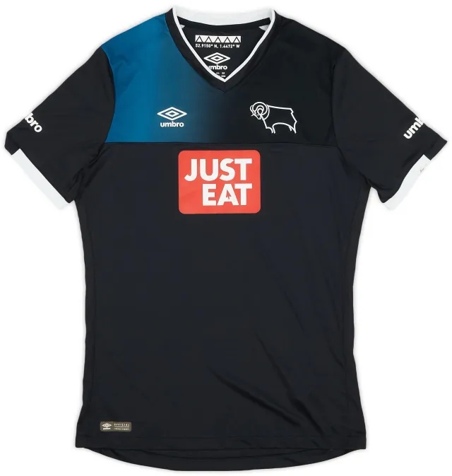 Umbro 2016-17 Derby County Away Shirt - 7/10 - (XL.Boys)