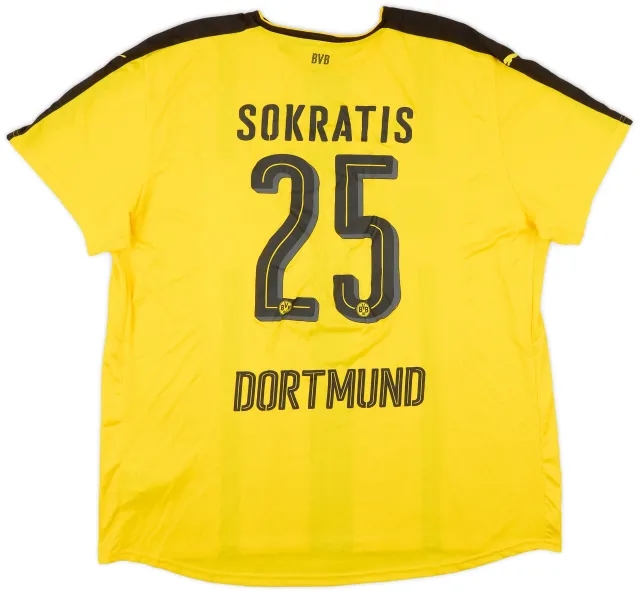 Puma 2016-17 Borussia Dortmund Home Shirt Sokratis #25 (3XL)