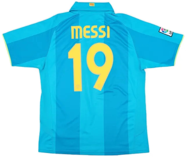 Nike 2007-09 Barcelona Away Shirt Messi #19 - 6/10 - (L)