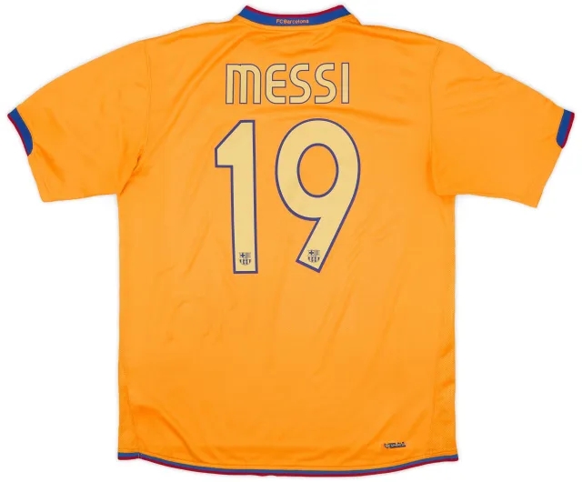 Nike 2006-08 Barcelona Away Shirt Messi #19 - 8/10 - (L)