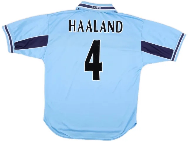 Puma 1999-00 Leeds United Away Shirt Haaland #4 - 7/10 - (L)