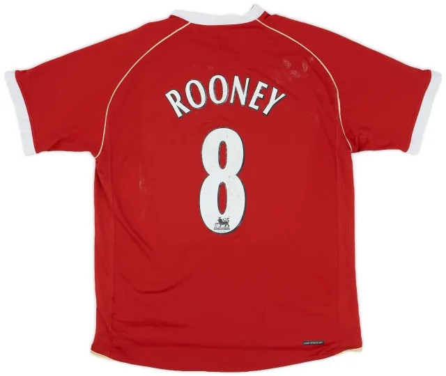 Nike 2006-07 Manchester United Home Shirt Rooney #8 - 5/10 - (L)