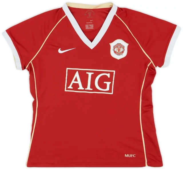 Nike 2006-07 Manchester United Home Shirt - 9/10 - (Women's L)