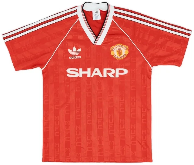adidas 1988-90 Manchester United Home Shirt - 9/10 - (S)