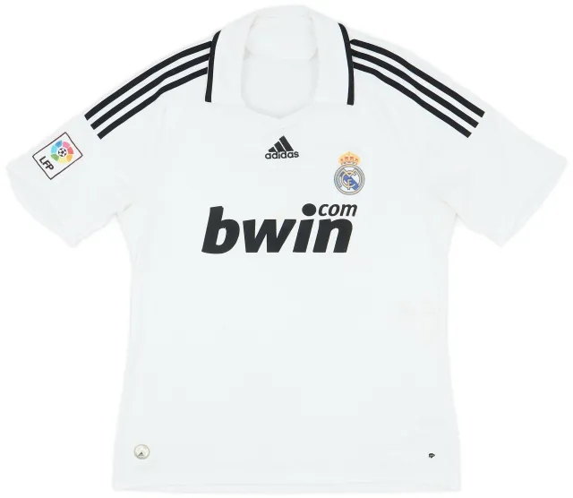 adidas 2008-09 Real Madrid Home Shirt - 5/10 - (L)