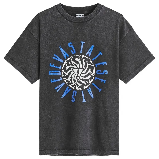 Deva States Men's Buzzsaw T-Shirt Washed Black