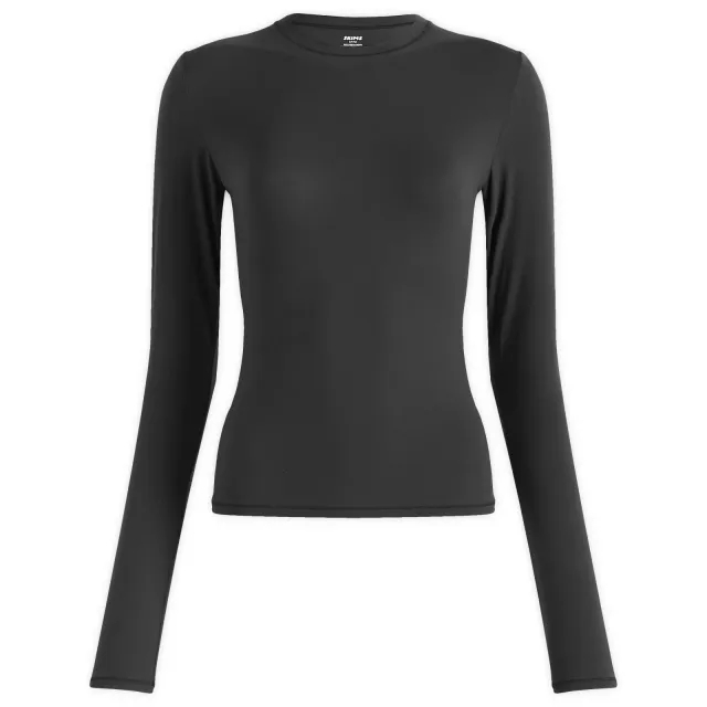 SKIMS Women's Fits Everybody Long Sleeve T-Shirt Onyx