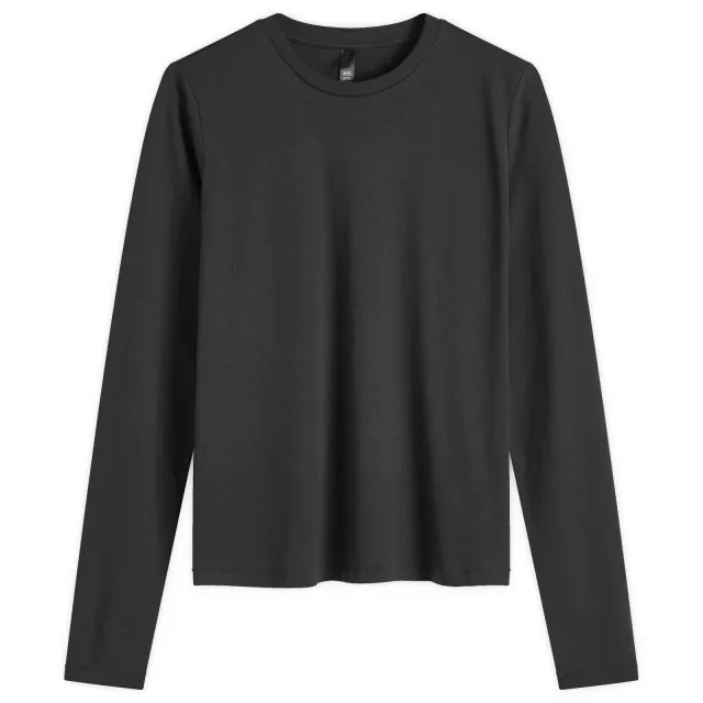 SKIMS Women's Relaxed Tees Long Sleeve T-Shirt Onyx