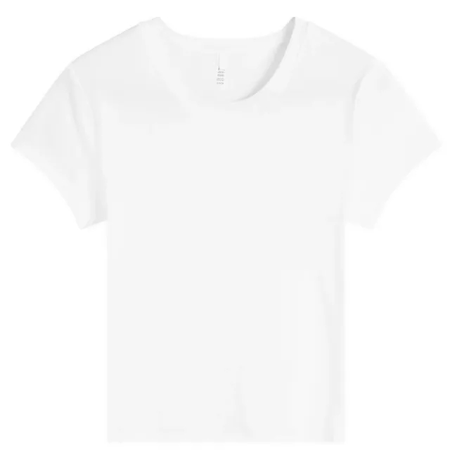 SKIMS Women's Relaxed Tees Shrunken T-Shirt Snow