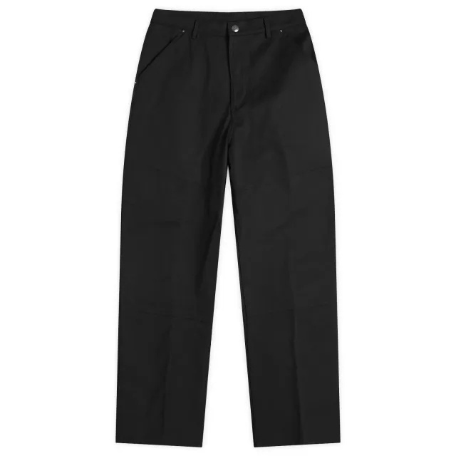 Moncler Men's Canvas Carpenter Trousers Black