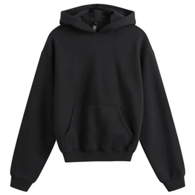 SKIMS Women's Cotton Fleece Pullover Hoodie Onyx