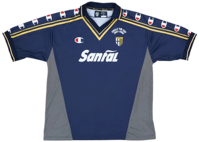 Champion 2001-02 Parma 'Signed' 'Finale TIM Cup' Away Shirt - 8/10 - (XL)