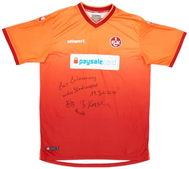 2014-15 Kaiserslautern Signed Home Shirt - 9/10 - (XL)