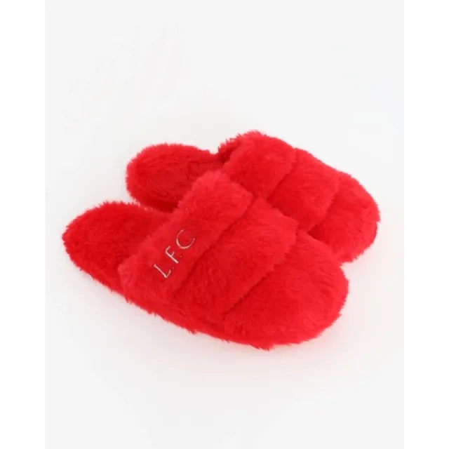 Liverpool FC LFC Juniors Girls Mule Slippers Red