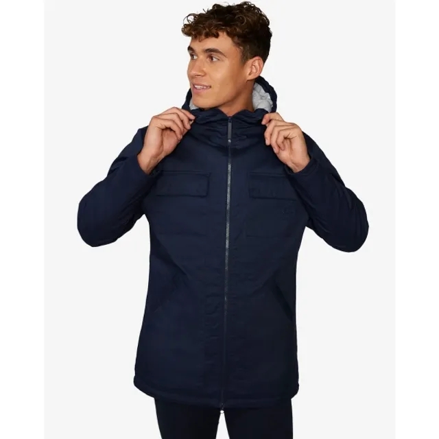 Liverpool FC LFC Mens Hooded Zip Through Parka Jacket Navy