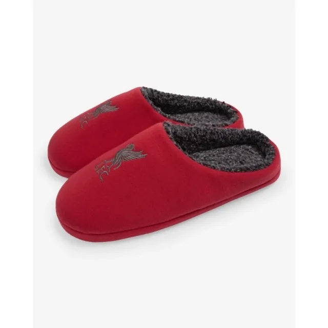Liverpool FC LFC Mens Mule Slippers Red