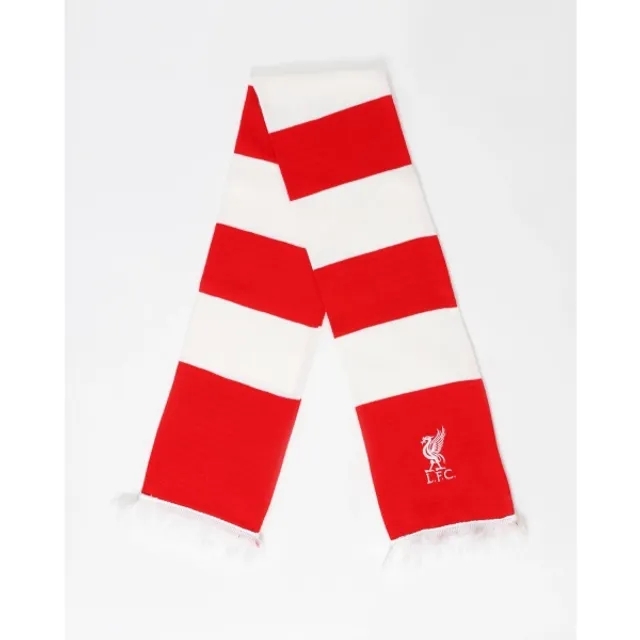 Liverpool FC LFC Red & White Bar Scarf