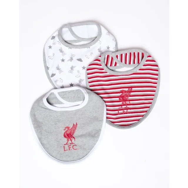 Liverpool FC LFC Baby 3 Pack Bibs