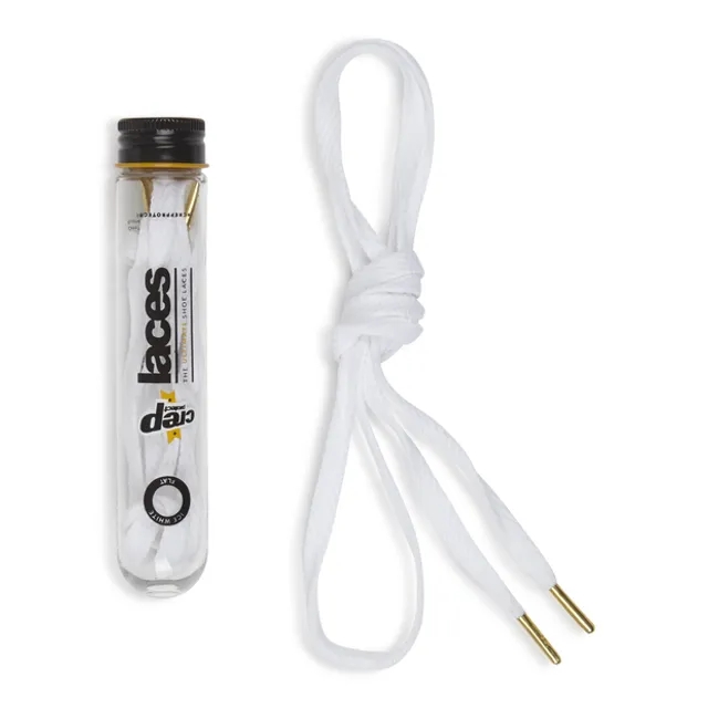 Crep Protect Flat Laces - White