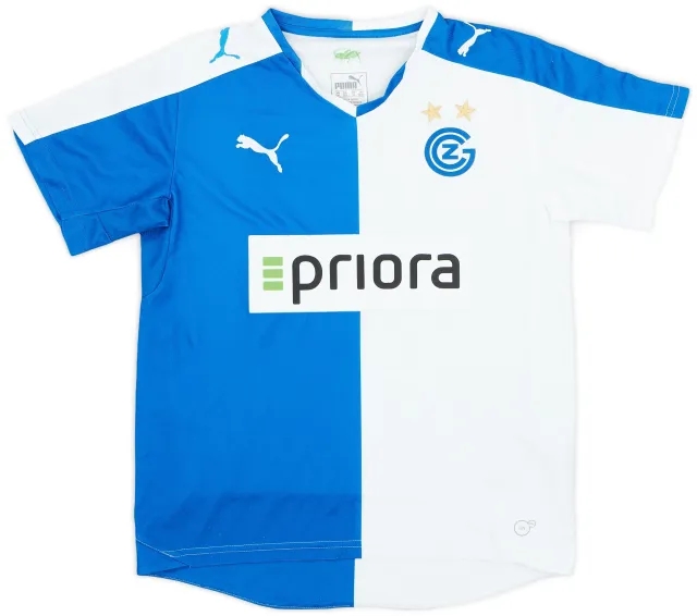 Puma 2015-16 Grasshoppers Home Shirt - 8/10 - (XL.Boys)