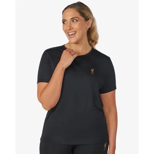 Liverpool FC LFC Womens Poly Tee Black