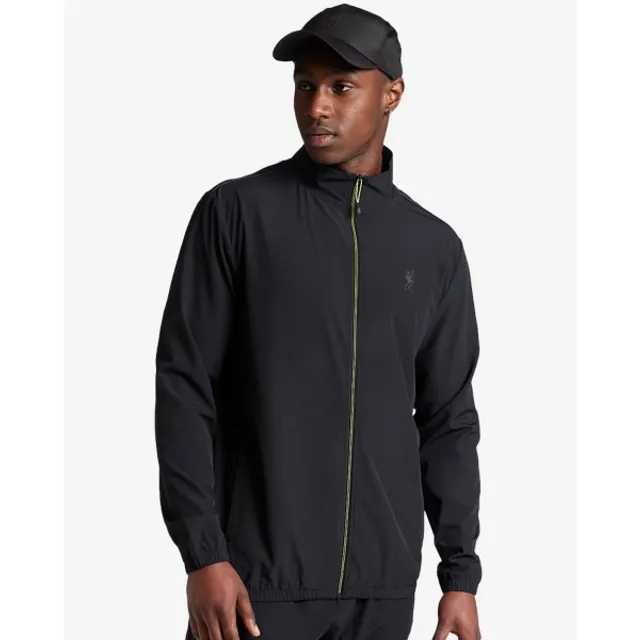 Liverpool FC LFC Adults Zip Through Funnel Neck Track Top Black