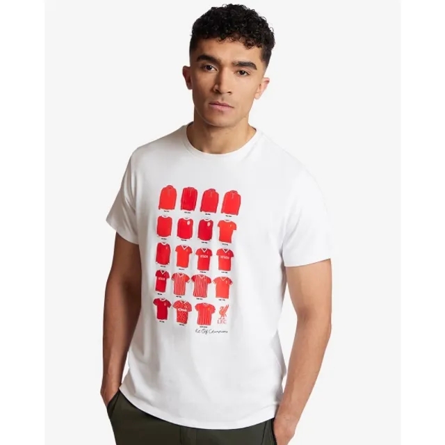 LFC Mens Retro Kit Of Champions Tee White