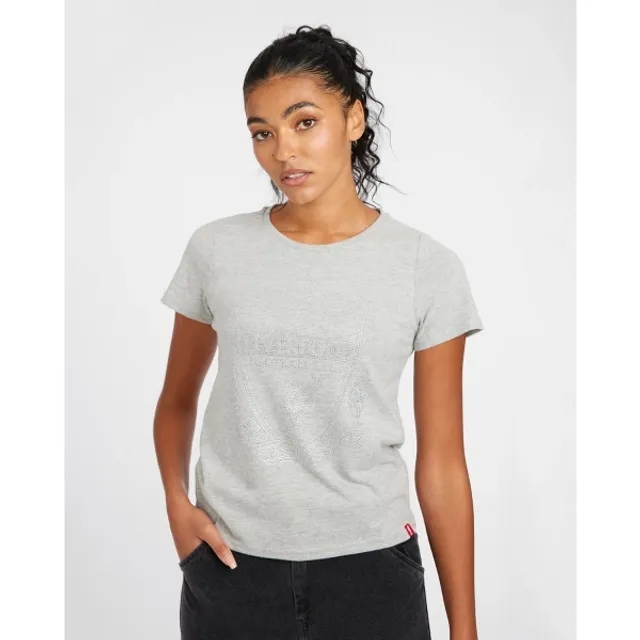 Liverpool FC LFC Womens Diamonte Crest Tee