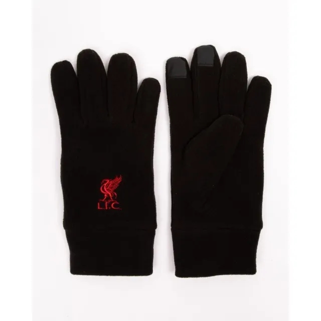 Liverpool FC Liverpool Gloves Liverbird - Black Kids - ['Black']