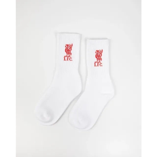 Liverpool FC LFC Kids 3 Pack White Socks