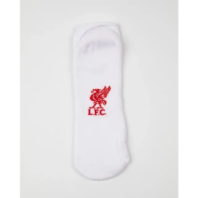 Liverpool FC LFC Adults 3 Pack Trainer Socks White