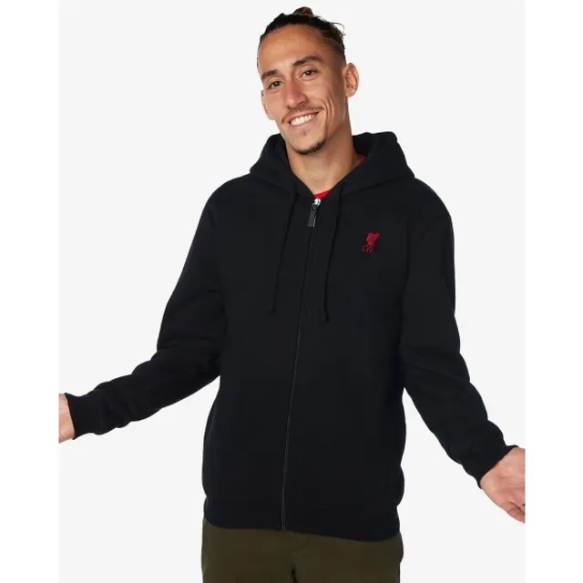 Liverpool FC LFC Zip Through Hoody Black