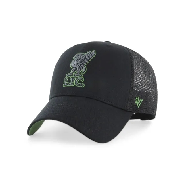 Liverpool FC LFC Mens 47 MVP Ballpark Mesh Cap Black/Fatigue Green
