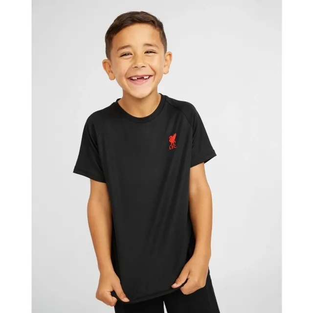 Liverpool FC LFC Junior Raglan Tee Black
