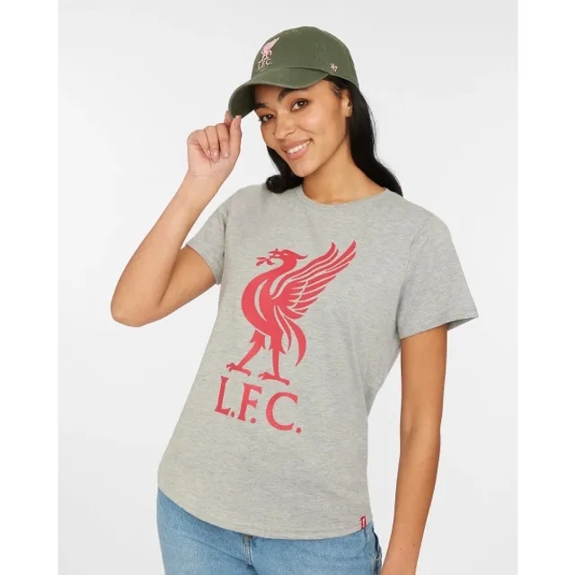 Liverpool FC LFC Womens Liverbird Tee Grey