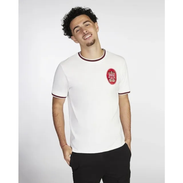 Liverpool FC LFC Mens Heritage 97 Ecru Away Tee