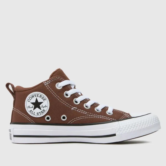 Converse brown & white all star malden street Boys Youth trainers