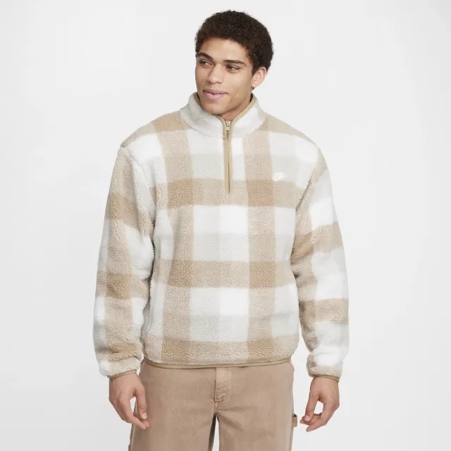 Nike Club Sherpa Men Track Tops - Brown