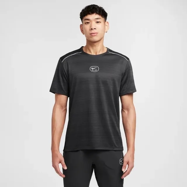 Nike Swoosh Air Run Miler T-Shirt - Grey - Size 2XL - Grey