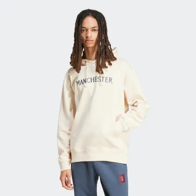 Manchester United x adidas SZNL Overhead Hoodie White