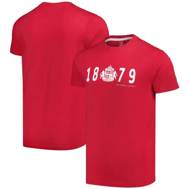 Fanatics Sunderland Flock Graphic T-Shirt - Chilli Pepper Red - Mens