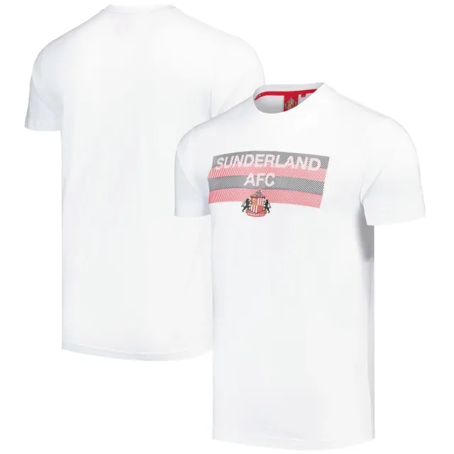 Fanatics Sunderland Raised Rubber Graphic T-Shirt - White - Mens