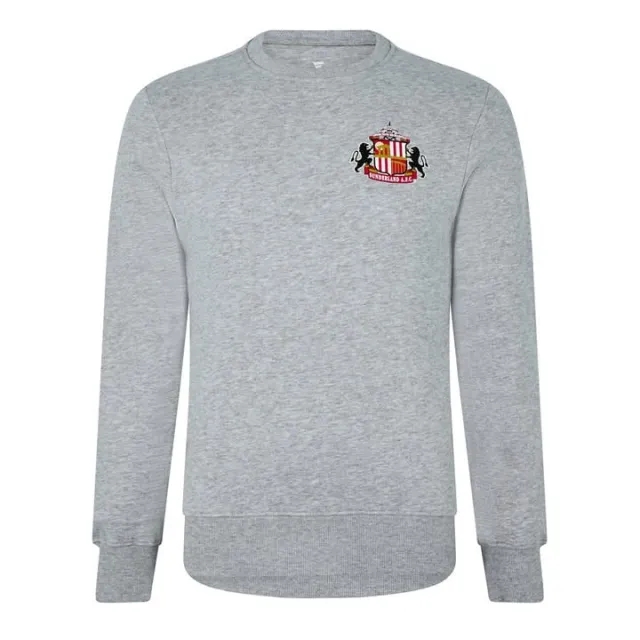 Brand Unknown Sunderland Small Crest Crew Sweatshirt - Sports Grey - Mens