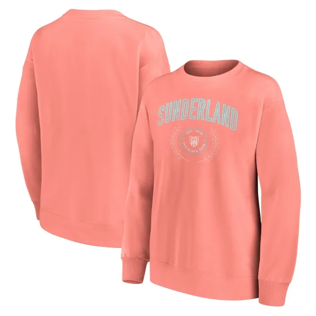 Fanatics Sunderland Rebel Academia Graphic Oversized Crew Sweatshirt - Coral Haze - Womens