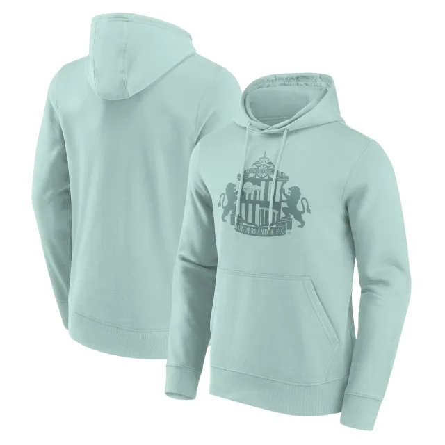 No Brand Sunderland Mono Logo Graphic Hoodie - Surf Spray - Mens