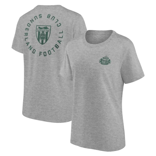 No Brand Sunderland Loop Graphic T-Shirt - Sports Grey - Womens