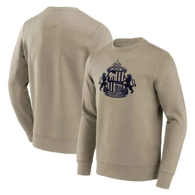 Brand Unknown Sunderland Mono Logo Graphic Crew Sweatshirt - Khaki - Mens