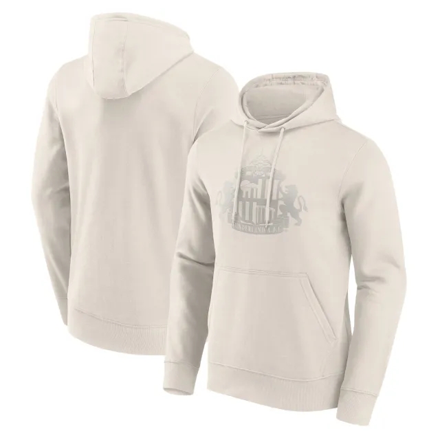 No Brand Sunderland Mono Logo Graphic Hoodie - Off White - Mens
