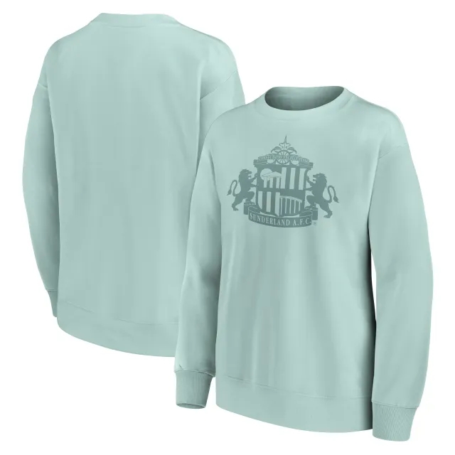 Fanatics Sunderland Mono Logo Graphic Oversized Crew Sweatshirt - Surf Spray - Womens