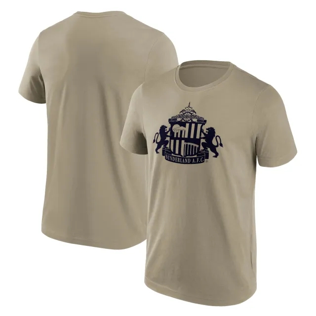 Fanatics Sunderland Mono Logo Graphic T-Shirt - Khaki - Mens